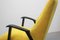 Armchair in a Yellow Velor, Completely Restored, 1950s 6