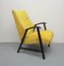 Armchair in a Yellow Velor, Completely Restored, 1950s, Image 7