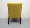 Armchair in a Yellow Velor, Completely Restored, 1950s 3