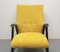 Armchair in a Yellow Velor, Completely Restored, 1950s 11
