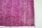 Anatolischer handgeknüpfter rosa Teppich, 1960er 4