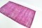 Anatolischer handgeknüpfter rosa Teppich, 1960er 8