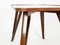 Paolo Buffa zugeschriebener Mid-Century Modern Couchtisch aus Holz & Messing, Italien, 1950er 2