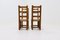 Sillas de comedor francesas de roble y respaldo de escalera, años 50. Juego de 4, Imagen 5