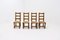 Sillas de comedor francesas de roble y respaldo de escalera, años 50. Juego de 4, Imagen 8