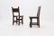 19th Century Spanish Hand Carved Oak Chairs, Set of 2 6