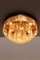 Lámparas de techo de cristal bañado en oro atribuidas a LA Riedinger, años 60. Juego de 2, Imagen 8