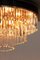 Lampade da soffitto in cristallo placcato in oro attribuite a LA Riedinger, anni '60, set di 2, Immagine 9