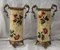 Yellow Ceramic & Bronze Vases with Floral Decor, 1930s, Set of 2 4