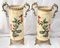Yellow Ceramic & Bronze Vases with Floral Decor, 1930s, Set of 2, Image 12