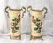 Jarrones de cerámica amarilla y bronce con decoración floral, años 30. Juego de 2, Imagen 20