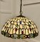 Large Vintage Arts and Crafts Ceiling Lamps in the style of Tiffany, 1970s, Set of 2 2