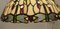 Lampade da soffitto grandi Arts & Crafts vintage nello stile di Tiffany, anni '70, set di 2, Immagine 3