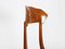 Mid-Century Wood and Red Fabric Side Chairs from Fratelli Barni Mobili d'Arte, 1950s, Set of 2, Image 11