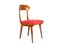 Mid-Century Wood and Red Fabric Side Chairs from Fratelli Barni Mobili d'Arte, 1950s, Set of 2 10