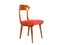Mid-Century Wood and Red Fabric Side Chairs from Fratelli Barni Mobili d'Arte, 1950s, Set of 2, Image 10