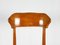 Mid-Century Beistellstühle aus Holz & rotem Stoff von Fratelli Barni Mobili d'Arte, 1950er, 2 . Set 9