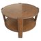 Mid-Century Round Coffee Table in Oak, Image 1