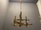 Vintage Brass Hanging Lamp by Gaetano Sciolari, 1970s 3