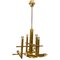 Vintage Brass Hanging Lamp by Gaetano Sciolari, 1970s 13