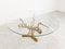 Vintage Brass Crane Bird Coffee Table, 1970s, Image 1