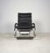 Vintage Black Leather Rocking Chair by Jochen Hoffmann for Bonaldo, Italy, Image 4