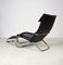 Vintage Black Leather Rocking Chair by Jochen Hoffmann for Bonaldo, Italy 6
