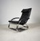 Vintage Black Leather Rocking Chair by Jochen Hoffmann for Bonaldo, Italy 2