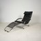 Rocking Chair Vintage en Cuir Noir par Jochen Hoffmann pour Bonaldo, Italie 1