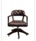 Fauteuil Capitaine Chesterfield en Cuir Amorti 1