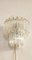 Lámpara de pared francesa vintage de cristal, años 50, Imagen 2