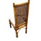 Vintage Stühle aus Holz & Korbgeflecht, 4 4
