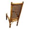 Chaises Vintage en Bois et Osier, Set de 4 3