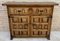 Spanish Catalan Carved Walnut Chest of Drawers, Highboy or Console, 1920s, Image 3