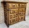 Spanish Catalan Carved Walnut Chest of Drawers, Highboy or Console, 1920s 2