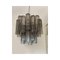 Grauer Tronchi Murano Glas Kronleuchter im Venini Stil von Simoeng 1