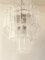 Lámpara de araña con tubos cuadrados transparentes de cristal de Murano de Simoeng, Imagen 1