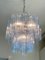 Blue Tronchi Murano Glass Chandelier in Venini Style by Simoeng 3