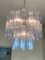 Blue Tronchi Murano Glass Chandelier in Venini Style by Simoeng 6