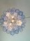 Blue Tronchi Murano Glass Chandelier in Venini Style by Simoeng, Image 5