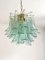 Green-Wather Murano Glass Sella Chandelier with Gold 24k Metal Frame by Simoeng 1