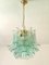 Green-Wather Murano Glass Sella Chandelier with Gold 24k Metal Frame by Simoeng 5