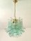 Green-Wather Murano Glass Sella Chandelier with Gold 24k Metal Frame by Simoeng, Image 5