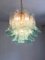 Green-Wather Murano Glass Sella Chandelier with Gold 24k Metal Frame by Simoeng 3