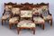 Czech Living Room Set in Beech and Walnut, 1890s, Set of 7 9