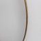 Mid-Century Italian Oval Wall Mirror with Brass Frame in the style of Gio Ponti, 1950s 9