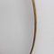Mid-Century Italian Oval Wall Mirror with Brass Frame in the style of Gio Ponti, 1950s, Image 9
