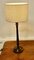Lampada da tavolo alta in legno scuro, anni '20, Immagine 5