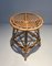 Vintage Rattan Stool, 1970s, Image 6