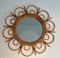 French Rattan Mirror, 1970s 1